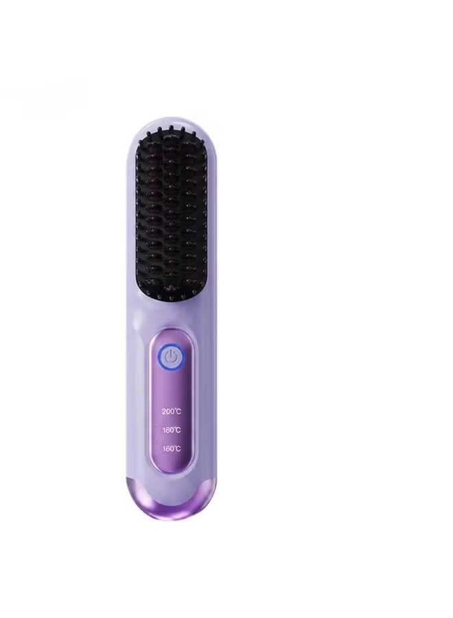 Portable Cordless Hair Straightener Brush
