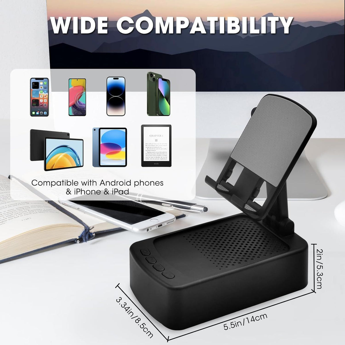 Bluetooth Speaker Phone Holder
