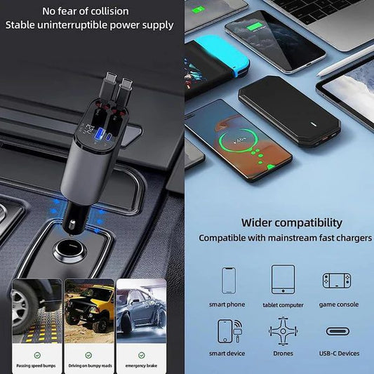 4-in-1 Retractable Charging Cable