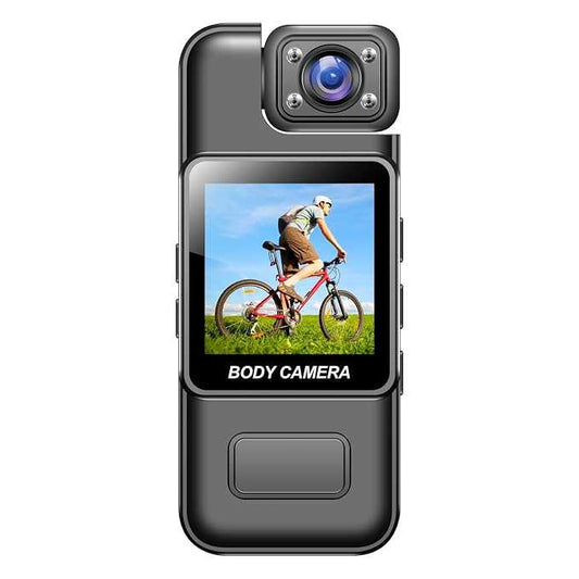 Body Camera with 180° Rotating Lens