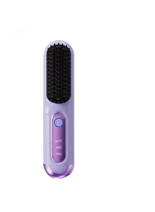 Portable Cordless Hair Straightener Brush