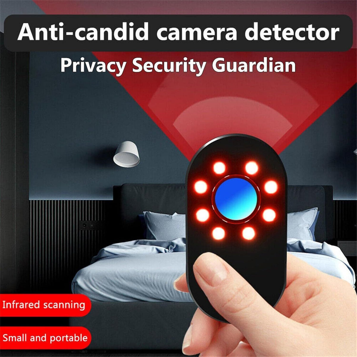 Mini Camera Detector - Hotel Room Anti-Spy Scanner