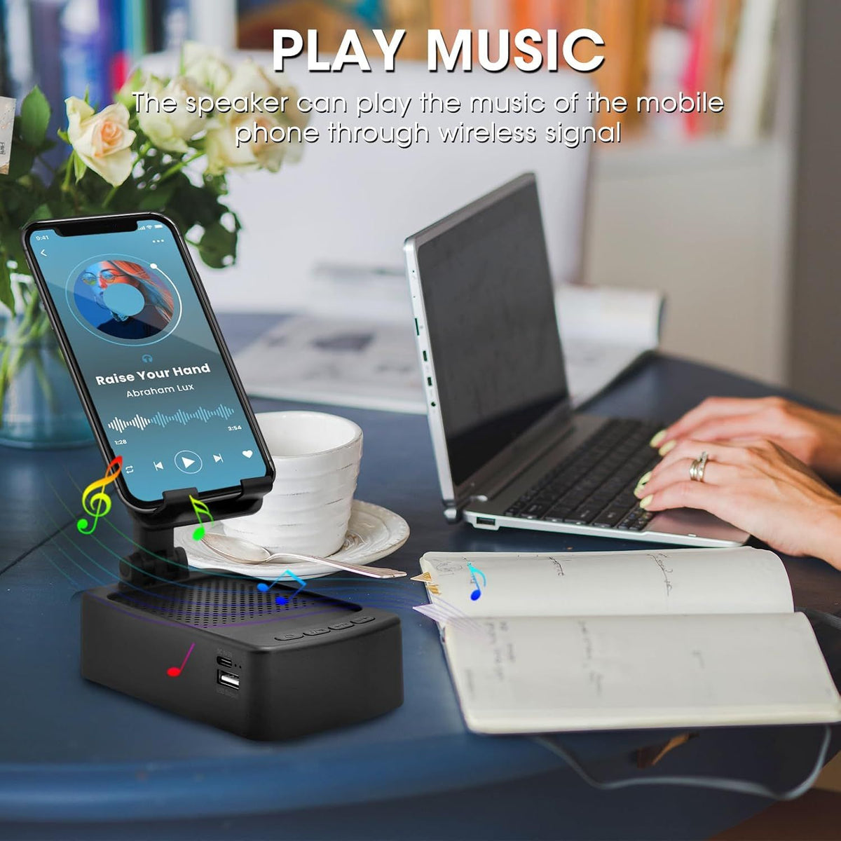 Bluetooth Speaker Phone Holder