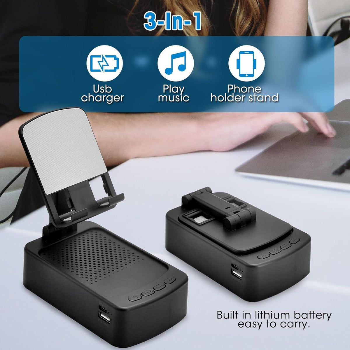 Bluetooth Speaker Phone Holder