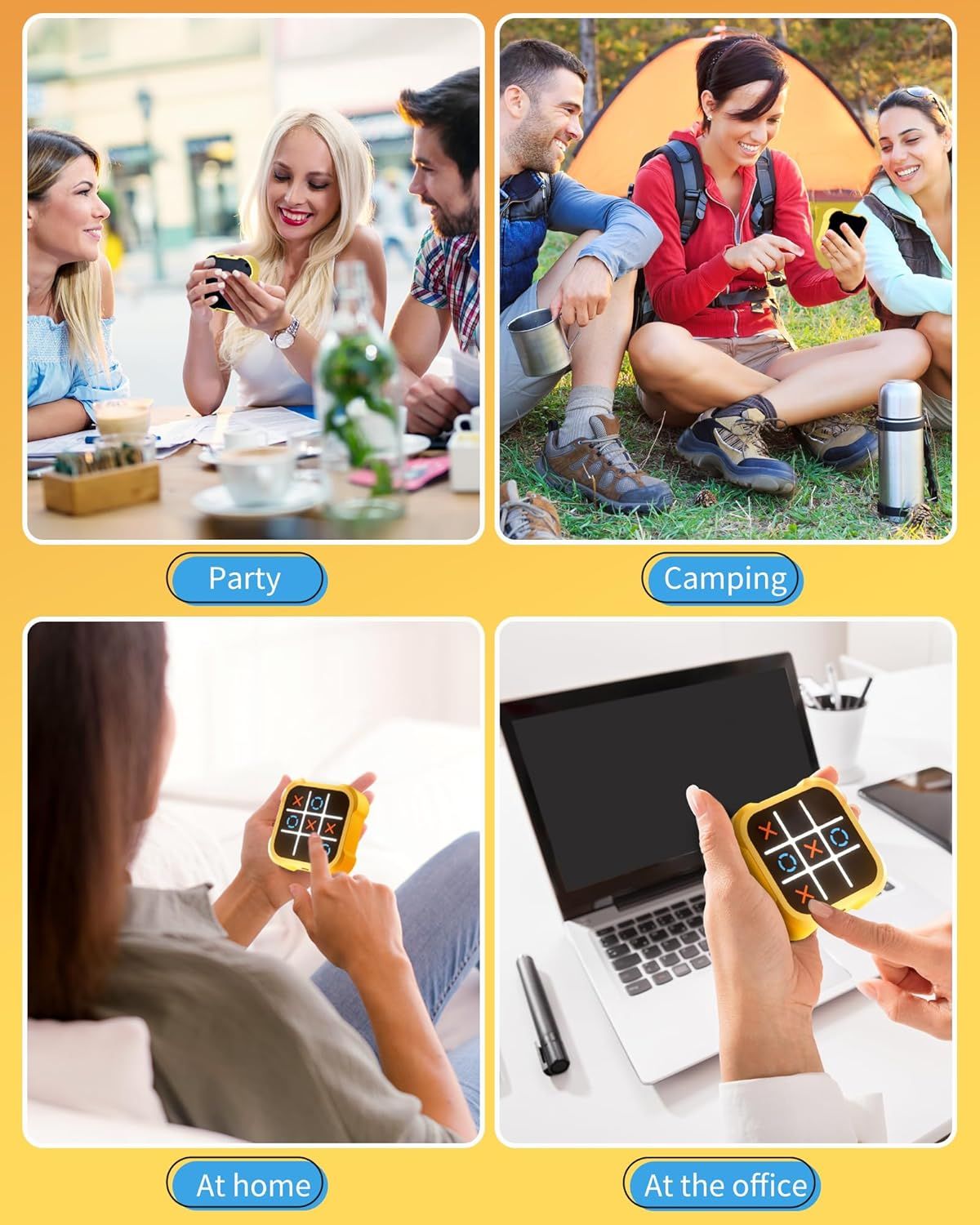 4-in-1 Handheld Puzzle Game Console